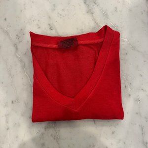 Red Firehouse V-neck Tee
